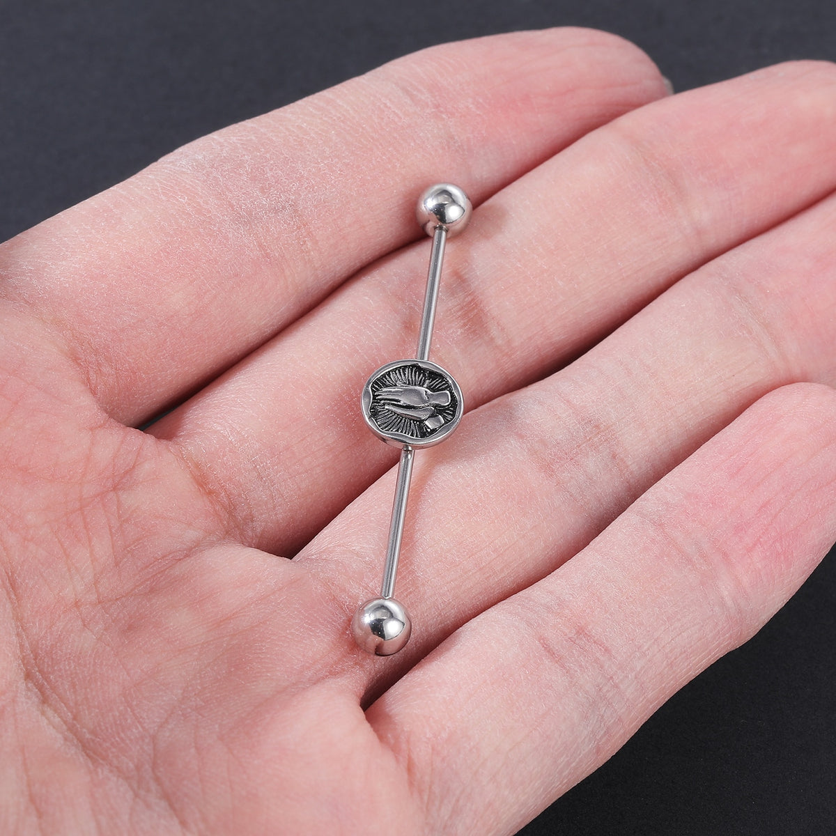 Dragon Hollywood X - Industrial Piercing Earring Women and Men Stainless Steel Helix Ear Piercing Dragon Snake Long Earring Jewelry Barbell Earring - BEVERLY HILLS - CALIFORNIA - USA