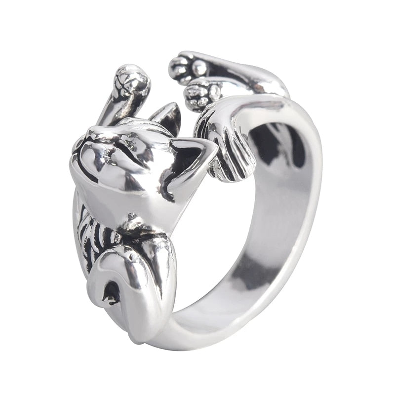 Dragon Hollywood X - 1pcs Titanium Steel Eagle Dragon Claw Halloween Skull Ring Hot Selling Men & Women Domineering Opening Rock Animal Jewelry