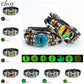 Dragon Hollywood X - Luminous Dragon Eyes Leather Bracelet Man Evil Eye Round Clear Glass Cabochon Button Multilayer Bracelets Bangles Wristband Gift - BEVERLY HILLS-CALIFORNIA-USA