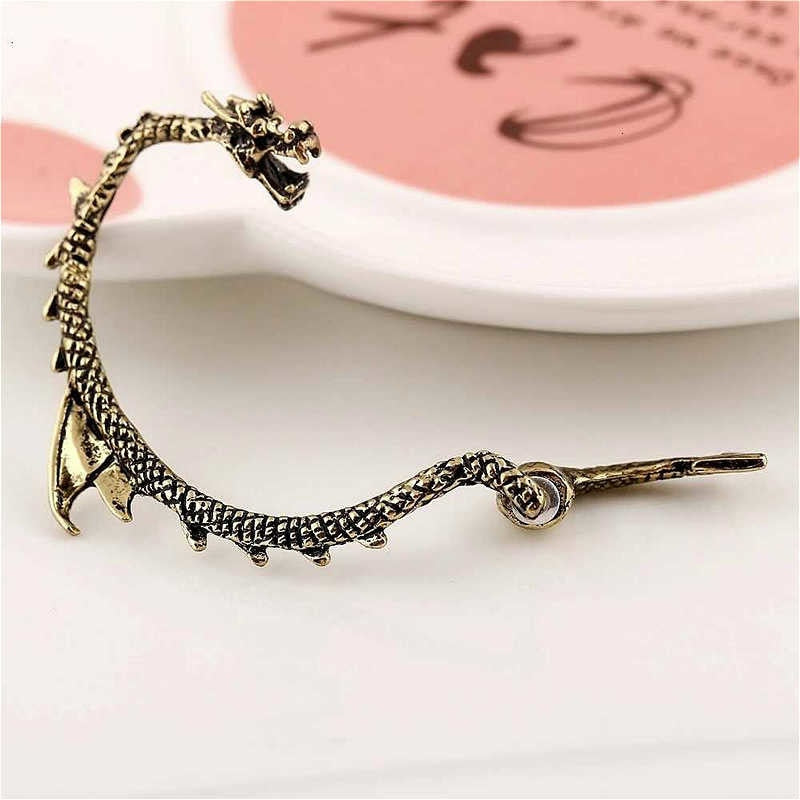 Dragon Hollywood X - Dragon Cuff Earrings For Women and Men - Gothic Ear Wrap Retro Clip Earrings Piercing Fashion Jewelry - BEVERLY HILLS - CALIFORNIA - USA