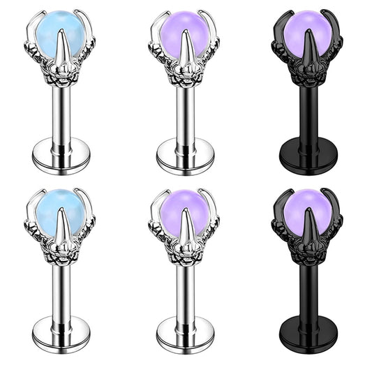 Dragon Hollywood X - 16G Dragon Claw Lip Studs Piercing Stainless Steel - Dragon Claw Conch Tragus Earring 2022 Piercing Jewelry - BEVERLY HILLS - CALIFORNIA - USA