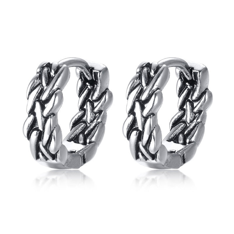 Dragon Hollywood X - Retro Dragon Head Earrings, Vintage Stainless Steel Unisex Hoop Earrings, Cool  Lucky Awesome Jewelry - BEVERLY HILLS- CALIFORNIA - USA