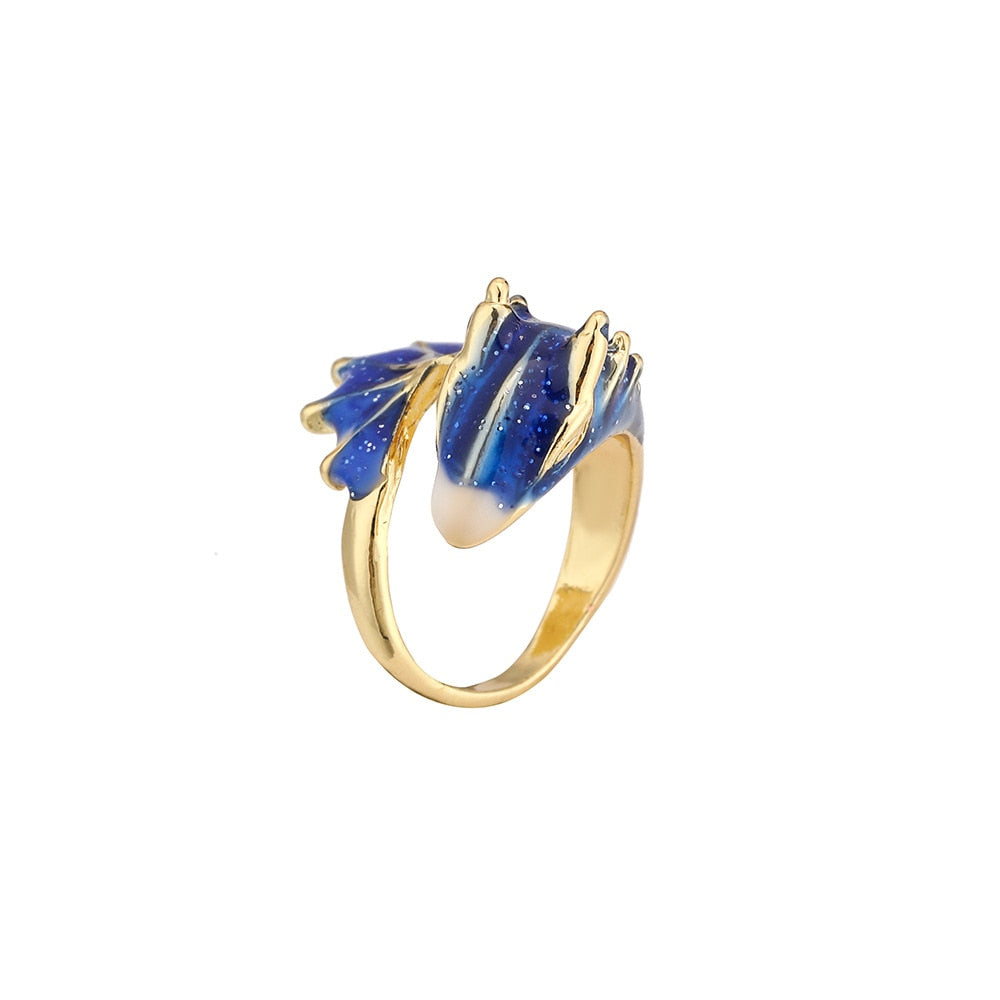 Dragon Hollywood X - Fashion Punk Viking Animal Dragon Adjustable Finger Ring Women Men Enamel Snake Rings Statement Jewelry Gift Accessories -BEVERLY HILLS