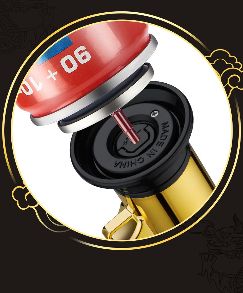 Custom Dragon Model Adjust Jet Flame Torch Lighter Windproof Butane Gas Lighter For Cigar Cooking