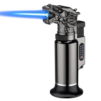 Custom Dragon Model Adjust Jet Flame Torch Lighter Windproof Butane Gas Lighter For Cigar Cooking
