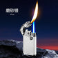 Blue Flame Metal Rocker Arm Ignition Tiger Head Double Fire Dragon Lighter Creative Windproof Open Fire Conversion Lighter