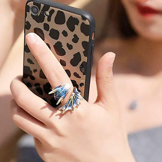 Dragon Hollywood X - Fashion Punk Viking Animal Dragon Adjustable Finger Ring Women Men Enamel Snake Rings Statement Jewelry Gift Accessories -BEVERLY HILLS