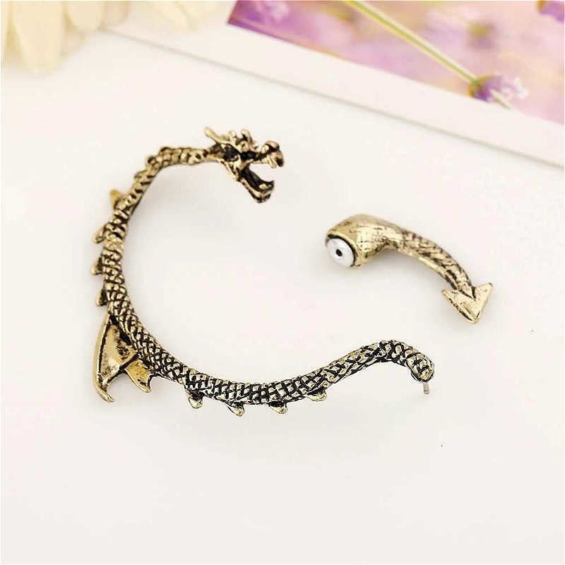 Dragon Hollywood X - Dragon Cuff Earrings For Women and Men - Gothic Ear Wrap Retro Clip Earrings Piercing Fashion Jewelry - BEVERLY HILLS - CALIFORNIA - USA