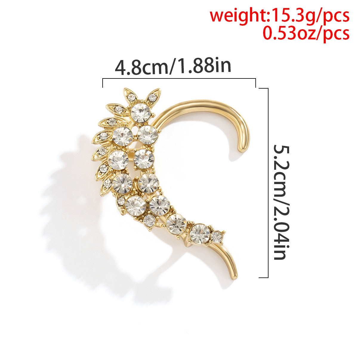 Dragon Hollywood X Ear Cuff - Flying Dragon and Fascinating Frog Clip On Earrings Ear Cuff for Men and Women Ear Wrap Earcuff Cartilage Earring Gothic Jewelry Awesome Unique Gift - BEVERLY HILLS - CALIFORNIA - USA