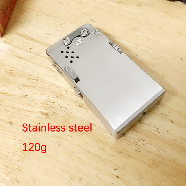 Manual Titanium Alloy Dragon Tongue Automatic Kerosene Lighter One-button Automatic Ignition Military Machinery Lighter