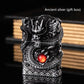 Heavy Armor Dragon Embossed Metal Shell Wheel Kerosene Lighter Men Gadgets Kerosene Oil Gasoline Pattern Lighter