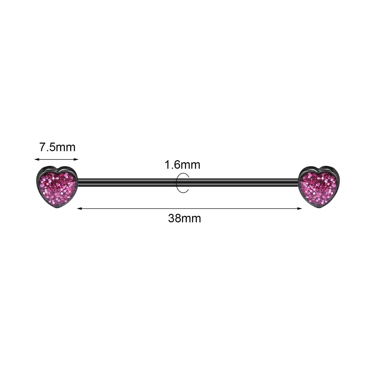 Dragon Hollywood X - Industrial Piercing Earring Women and Men Stainless Steel Helix Ear Piercing Dragon Snake Long Earring Jewelry Barbell Earring - BEVERLY HILLS - CALIFORNIA - USA