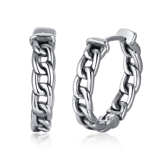 Dragon Hollywood X - Retro Dragon Head Earrings, Vintage Stainless Steel Unisex Hoop Earrings, Cool  Lucky Awesome Jewelry - BEVERLY HILLS- CALIFORNIA - USA