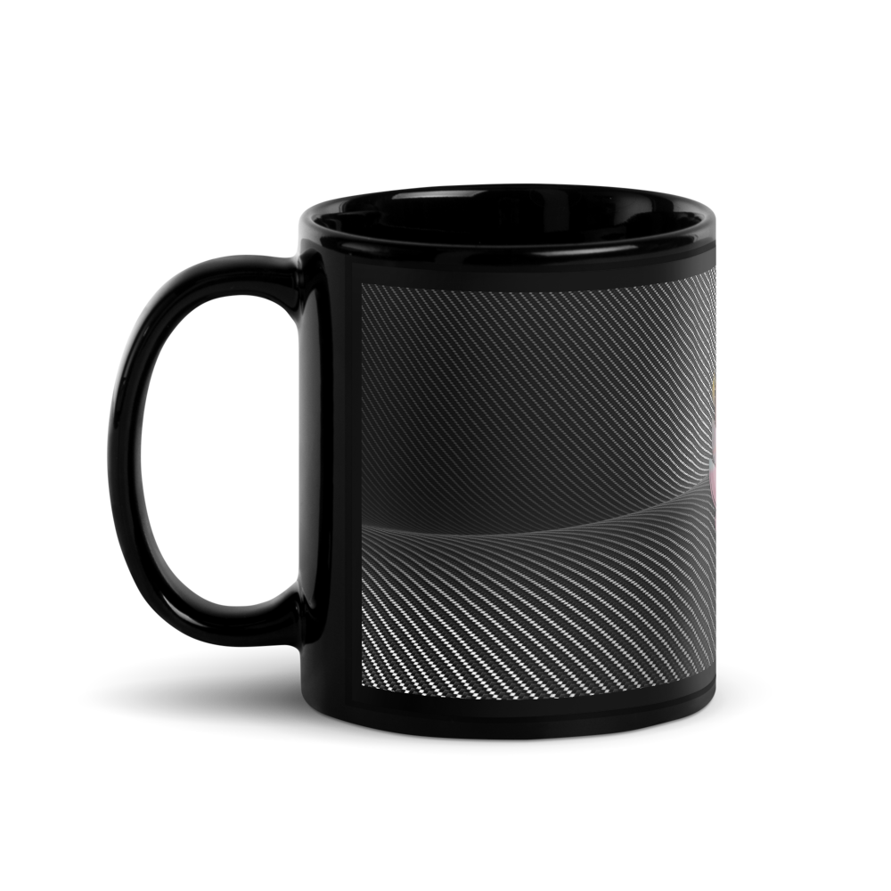 A Dragon Hollywood X - Black Glossy Goblet Mug - { THE HOLLY GRAIL } #1 - Cup, Jug, Flagon, Chalice, Coffee - BEVERLY HILLS-CALIFORNIA-USA