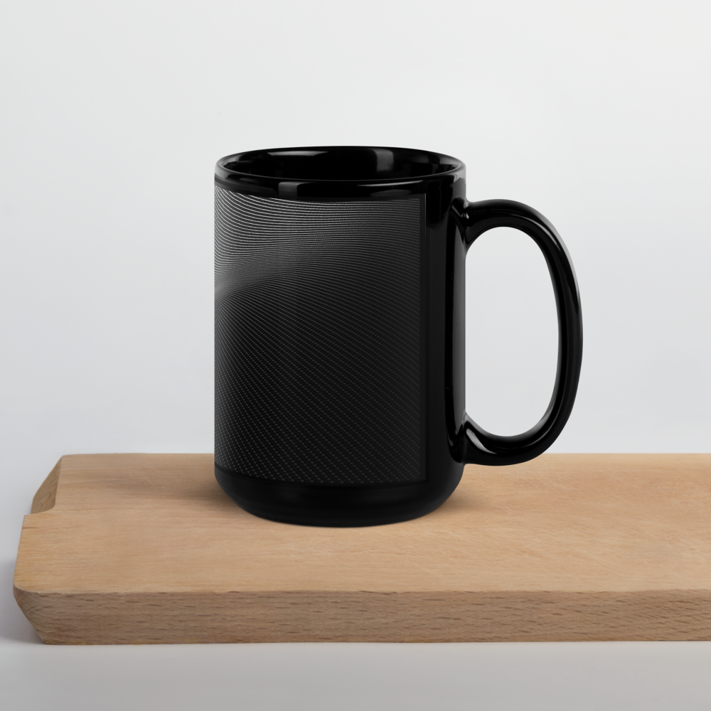 A Dragon Hollywood X - Black Glossy Goblet Mug - { THE HOLLY GRAIL } #1 - Cup, Jug, Flagon, Chalice, Coffee - BEVERLY HILLS-CALIFORNIA-USA